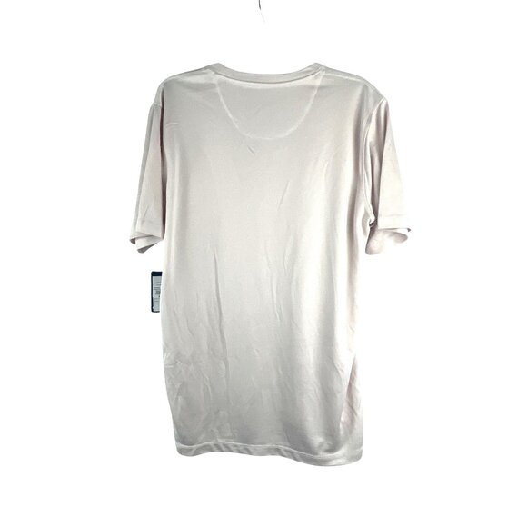 Visitor Premium Men's Solid Poly Crew Neck T-Shirt L Pastel Pin Short Sleeves - Picture 6 of 7